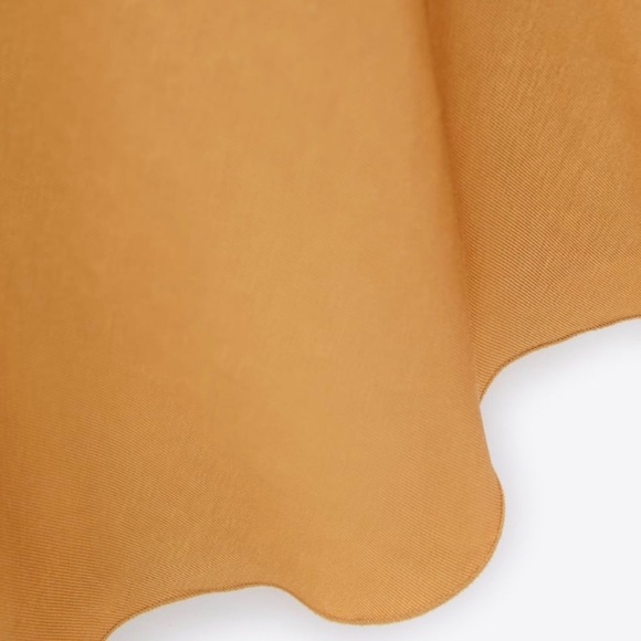 ZARA GOLD LINEN BLEND BIAS CUT RUSTIC MIDI DRESS
SIZE SMALL - Picture 8 of 11